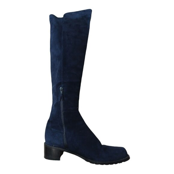 Stuart Weitzman Half N Half Bold Knee High Suede Gabardine Women's Boots US 6 M - Picture 4 of 5